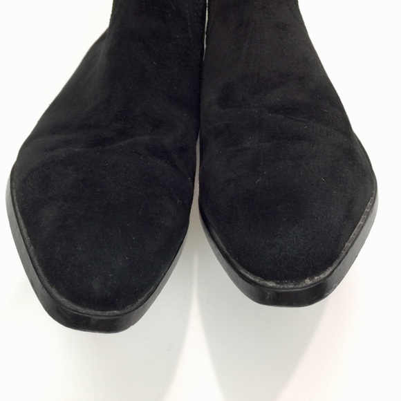 Vintage 90’s Suede Leather Jeweled Western Boots - Picture 7 of 10